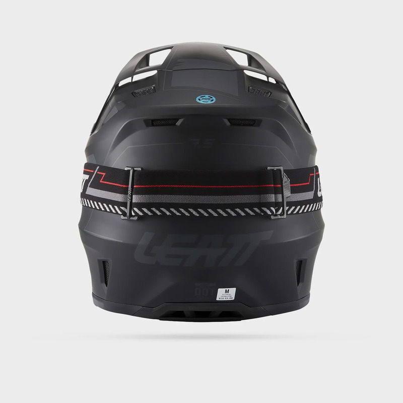 KASK MOTOCYKLOWY Z GOGLAMI LEATT KIT MOTO 7.5 STEALTH BLACK