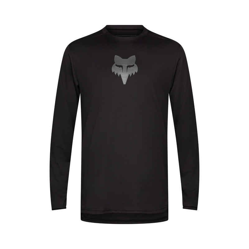 KOSZULKA ROWEROWA Z DŁUGIM RĘKAWEM FOX RANGER HEAD BLACK S