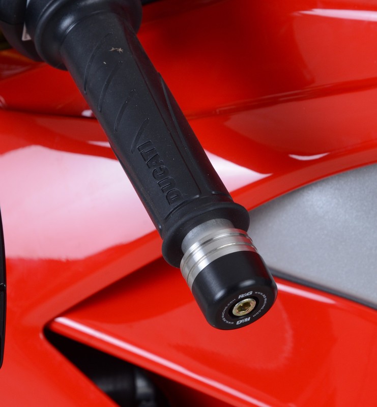 KOŃCÓWKI KIEROWNICY RG RACING DUCATI V4(S) PANIGALE, PANIGALE V4R 19- BLACK