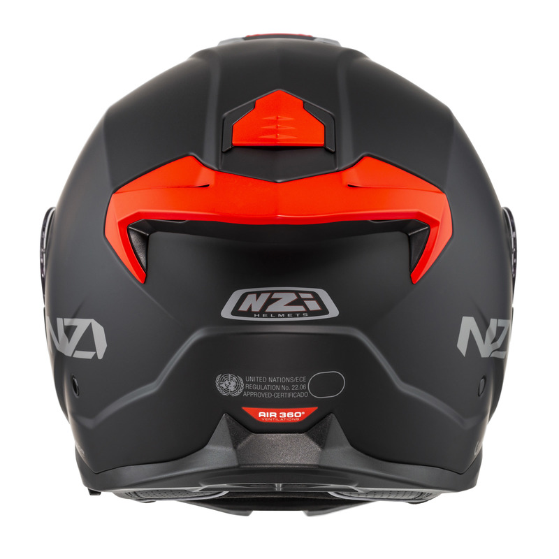 KASK MOTOCYKLOWY NZI COMBI 3 DUO SOLID NOUVEAU MATT BLACK L