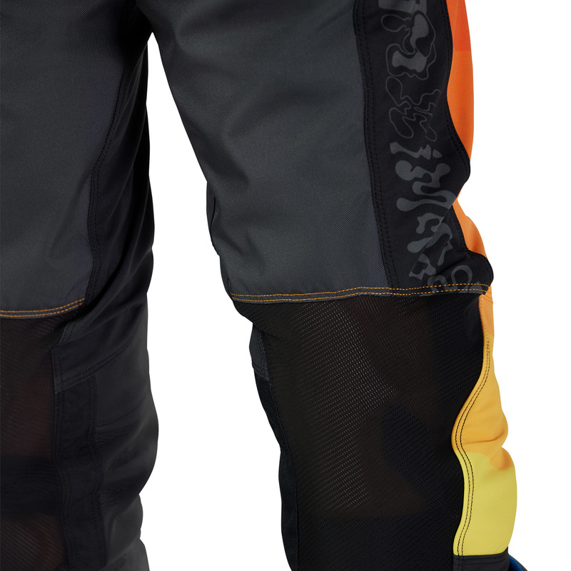SPODNIE MOTOCYKLOWE FOX FLEXAIR GRID BLACK ORANGE