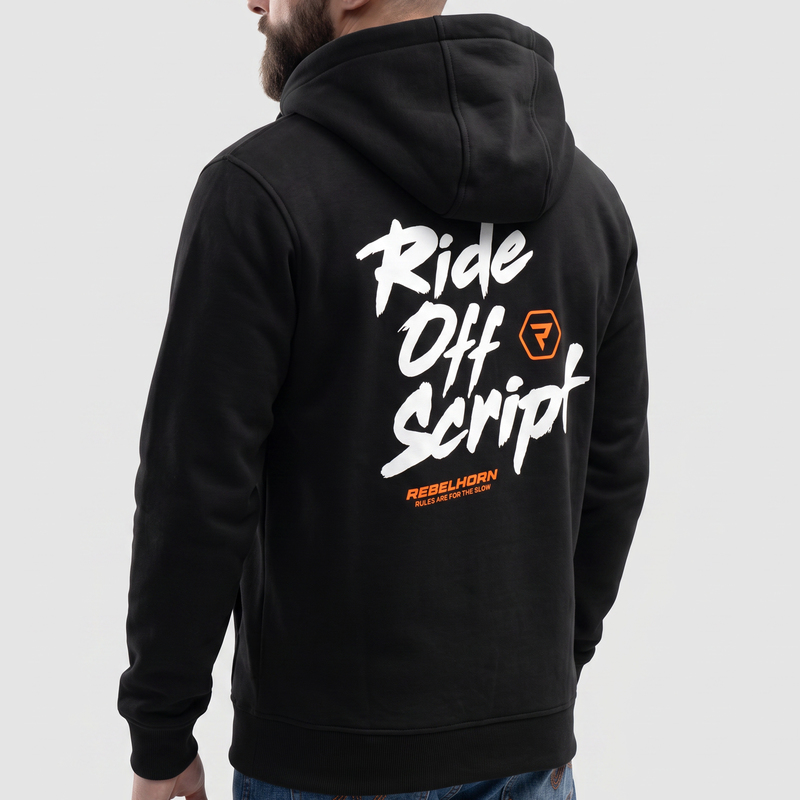 BLUZA REBELHORN OFFSCRIPT BLACK