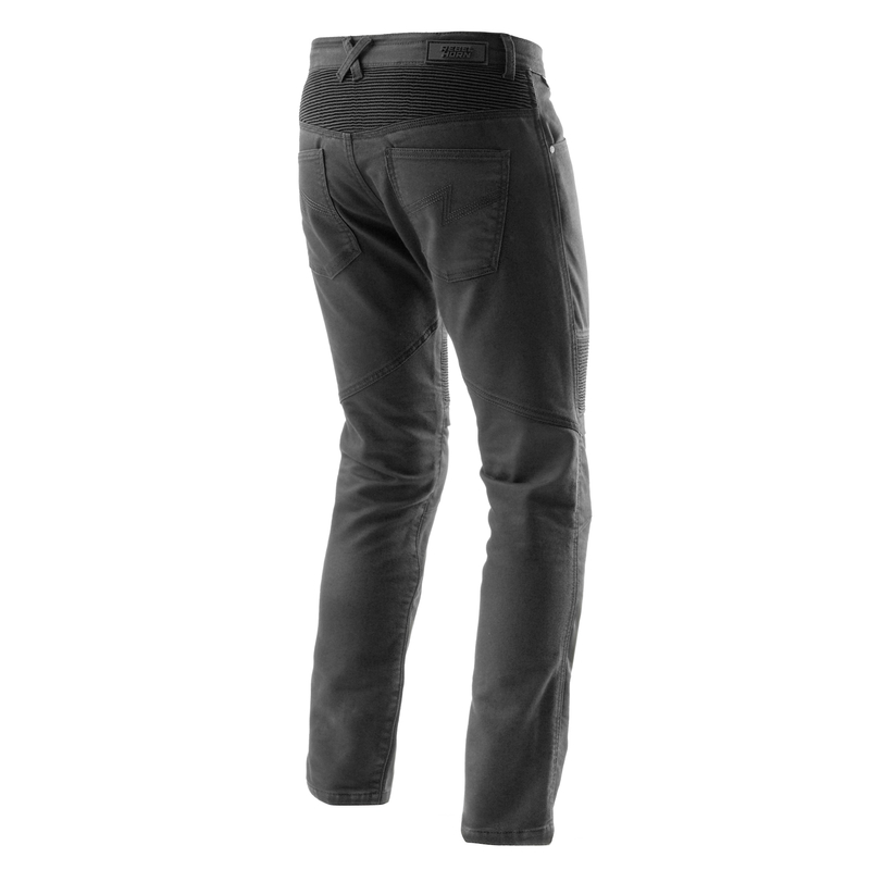 JEANSY MOTOCYKLOWE REBELHORN REVOLT BLACK MONOLAYER