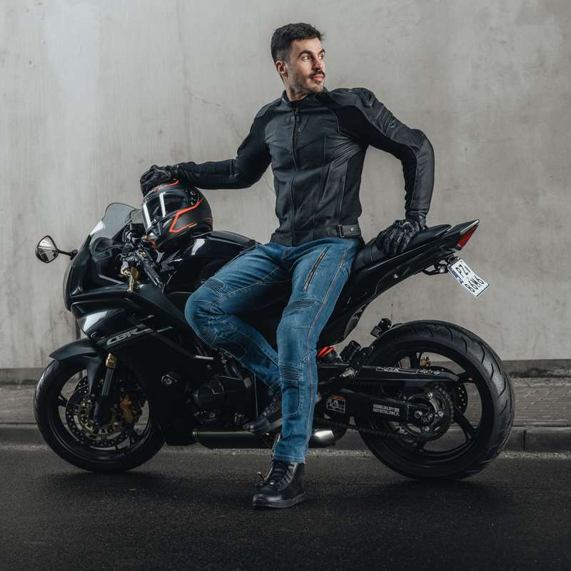 JEANSY MOTOCYKLOWE REBELHORN VANDAL DENIM BLUE