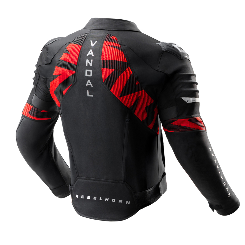 KURTKA MOTOCYKLOWA TEKSTYLNA REBELHORN VANDAL 2 BLACK RED