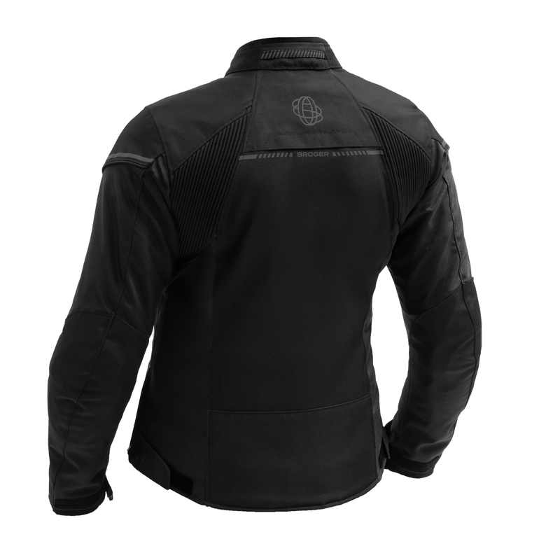 KURTKA MOTOCYKLOWA TEKSTYLNA DAMSKA BROGER GRID BLACK WM