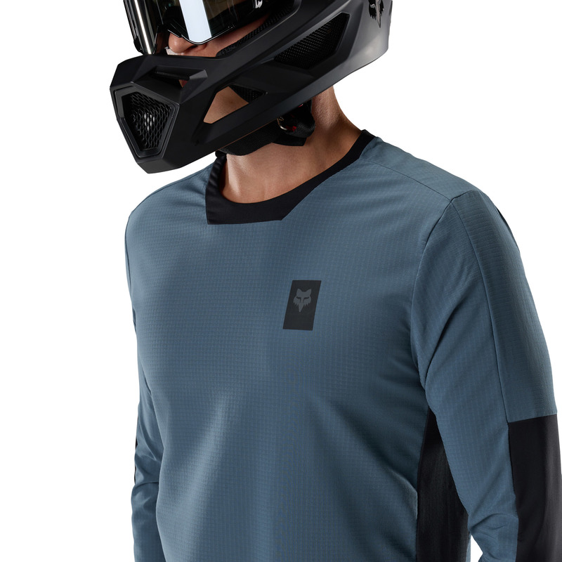 KOSZULKA ROWEROWA Z DŁUGIM RĘKAWEM FOX DEFEND THERMAL DEEP COBALT XL