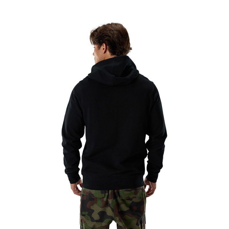 BLUZA Z KAPTUREM FOX HEAD FLEECE PO BLACK RED