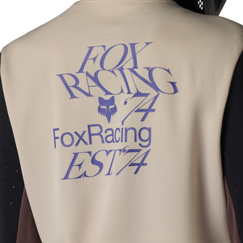 KOSZULKA ROWEROWA Z DŁUGIM RĘKAWEM DAMSKA FOX DEFEND PARK CHALK S