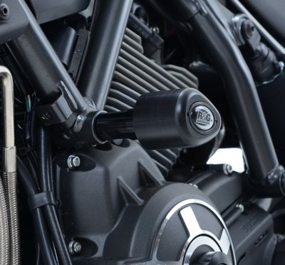 CRASHPADY AERO RG RACING DUCATI SCRAMBLER (800), CLASSIC BLACK