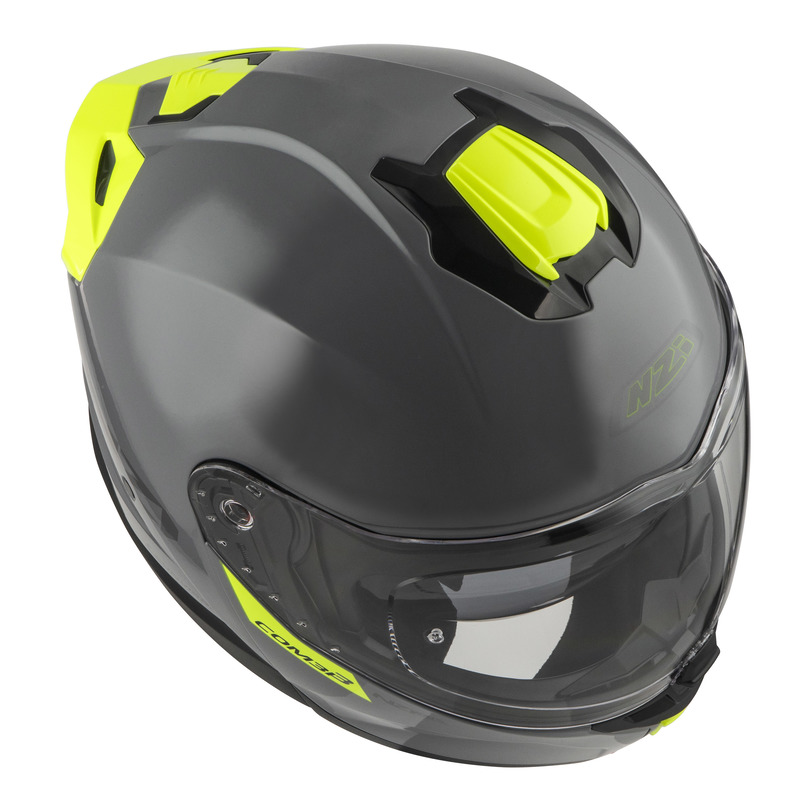 KASK MOTOCYKLOWY NZI COMBI 3 DUO SOLID NOUVEAU NARDO GREY M