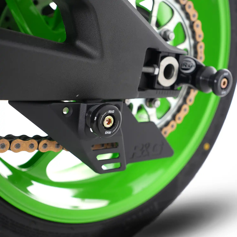 ROLKI WAHACZA RG RACING WHITE - KAWASAKI ZX-10R 2016-/ZX-10RR 21-/SUZUKI SV650 16-/SV650X WHITE