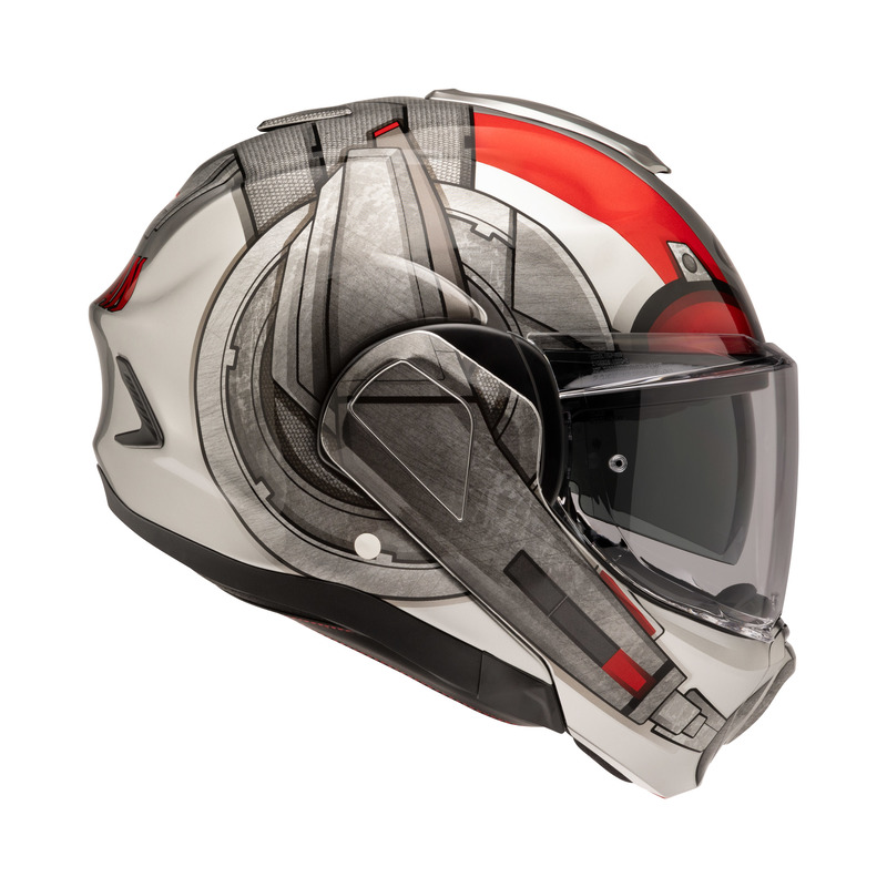 KASK MOTOCYKLOWY HJC F100 ANT-MAN MARVEL SILVER RED