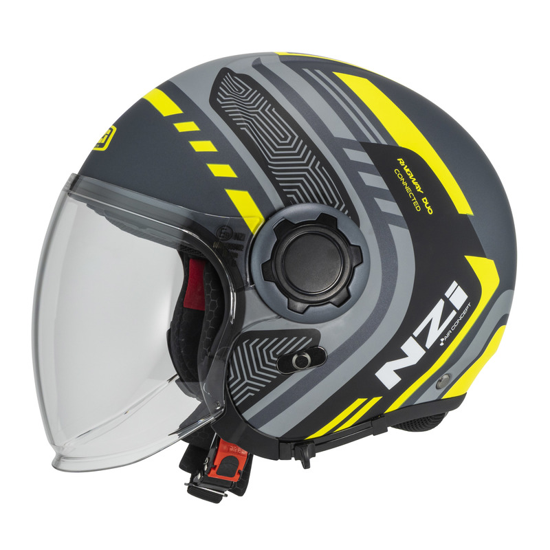 KASK MOTOCYKLOWY NZI RINGWAY 2 DUO CONNECTED ANTRACITE GREY MATT