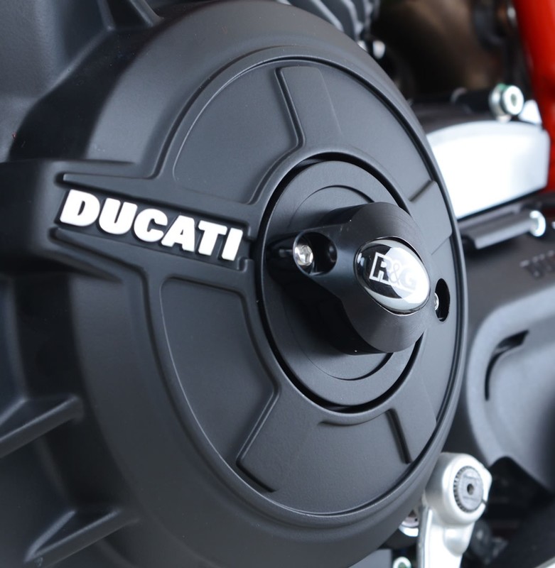 SLIDERY SILNIKA RG RACING DUCATI MONSTER 1100 09 & STREETFIGHTER, LEWA STRONA BLACK