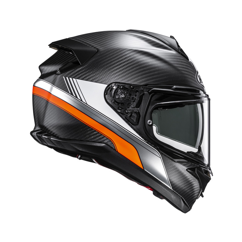 KASK MOTOCYKLOWY HJC F72 CARBON EOS BLACK ORANGE S