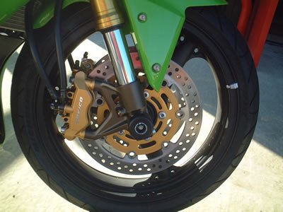SLIDERY PRZEDNIEGO ZAWIESZENIA RG RACING ZX12-R, ZX9-R C1 ON BLACK