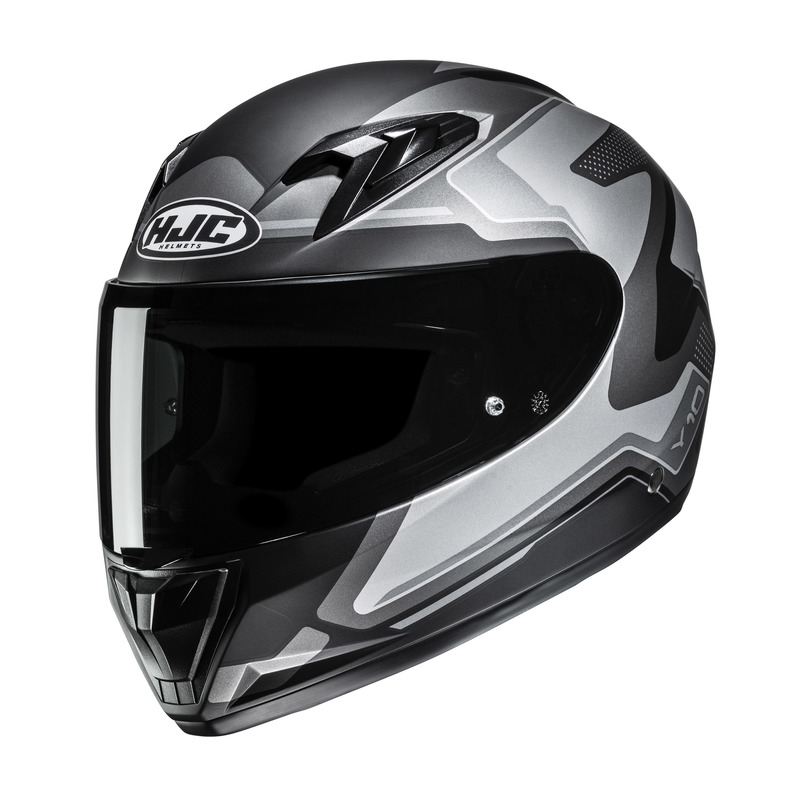 KASK MOTOCYKLOWY JUNIOR HJC Y10 CRIC SILVER GREY M