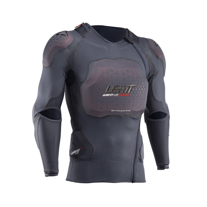 KOSZULKA Z OCHRANIACZAMI LEATT 3DF AIRFIT LITE EVO BLACK (166-172CM)