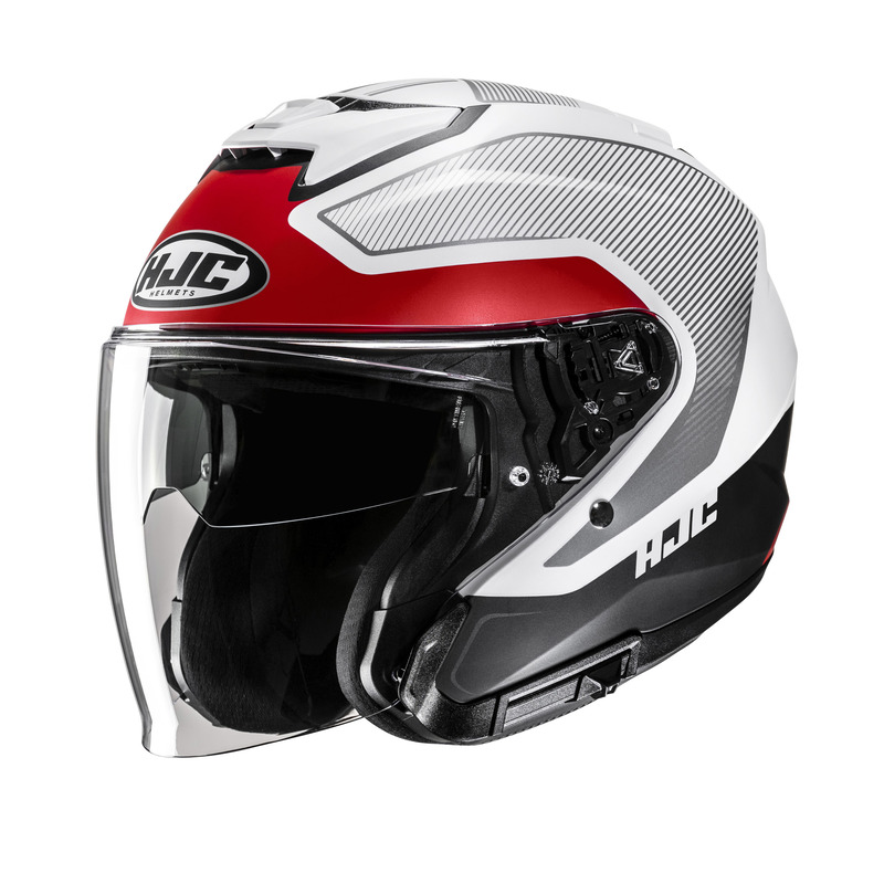 KASK MOTOCYKLOWY HJC I31 TEVIS GREY RED XS