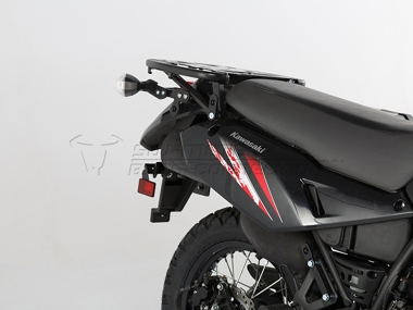 ZESTAW KUFRÓW BOCZNYCH TRAX ADV I STELAŻY SW-MOTECH KAWASAKI KLR 650 (08-) SILVER 45/37L