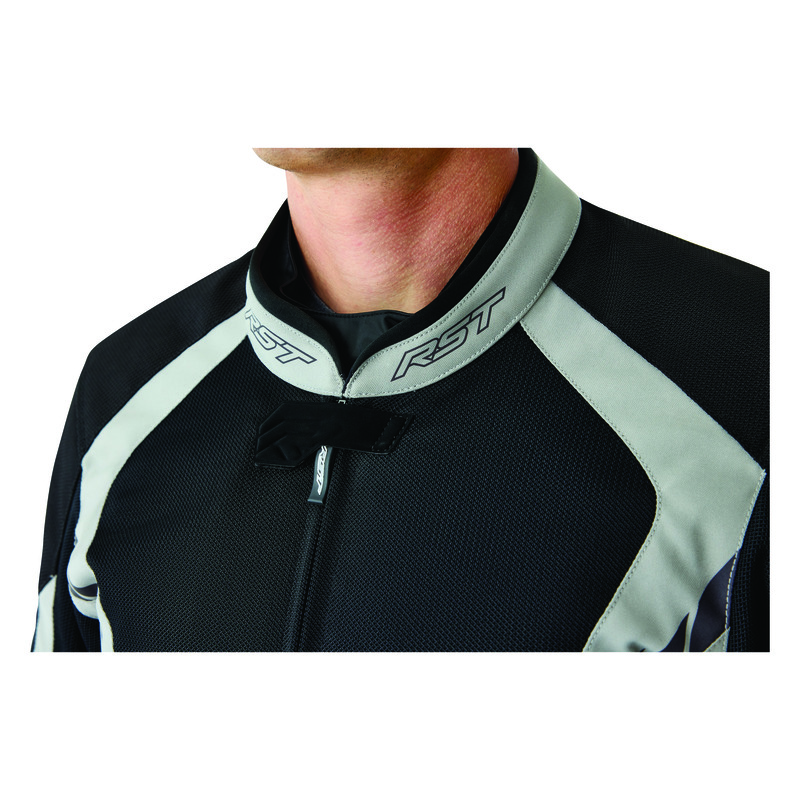 KURTKA MOTOCYKLOWA TEKSTYLNA RST PRO SERIES VENTILATOR D3O BLACK SILVER 4XL