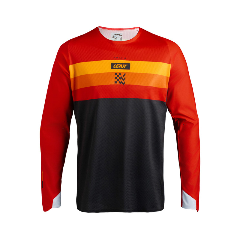 BLUZA OFFROADOWA LEATT MOTO 4.5 ENDURO STRIPE RED XL