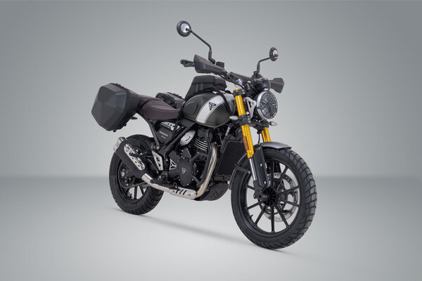 ZESTAW KUFRA BOCZNEGO URBAN ABS I STELAŻ SW-MOTECH TRIUMPH SCRAMBLER 400 X (23-) 1X16,5L