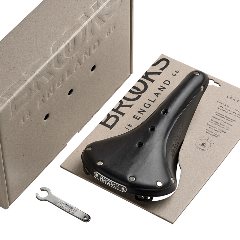 SIODEŁKO SKÓRZANE BROOKS B17 NARROW BLACK