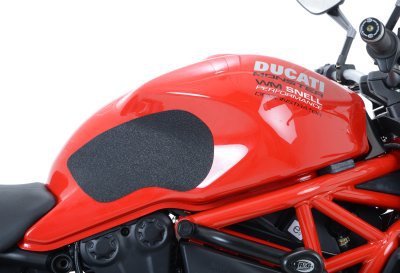 NAKLEJKA NA BAK TANKPAD ANTYPOŚLIZGOWY 2 CZĘŚCI RG RACING DUCATI MONSTER 1100/1100 EVO (10-14) BLACK