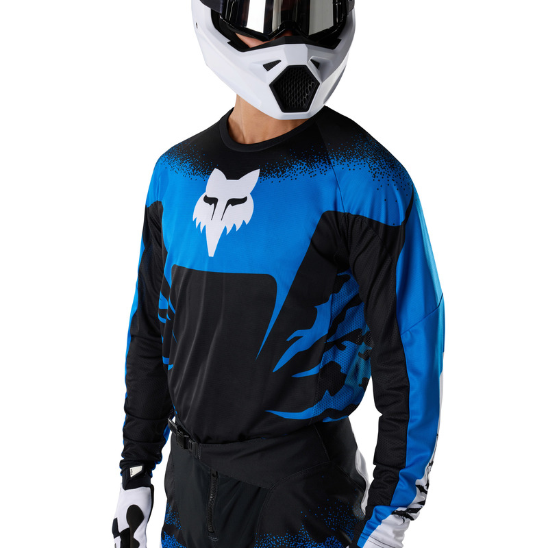 BLUZA MOTOCYKLOWA FOX 180 HD38 BLACK BLUE