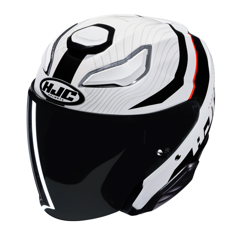 KASK MOTOCYKLOWY HJC F31 NABY SILVER WHITE L