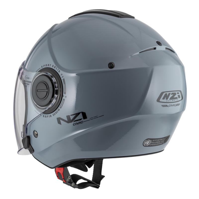 KASK MOTOCYKLOWY NZI CIVIC SOLID NOUVEAU NARDO GREY XS
