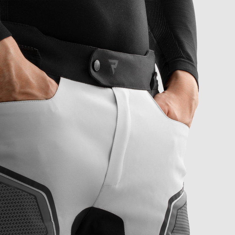 SPODNIE MOTOCYKLOWE TEKSTYLNE REBELHORN BORG 2 BLACK GREY
