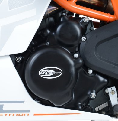 OSŁONA SILNIKA RG RACING KTM 390 DUKE UP TO 15/RC 390 UP TO 15, LEWA STRONA BLACK
