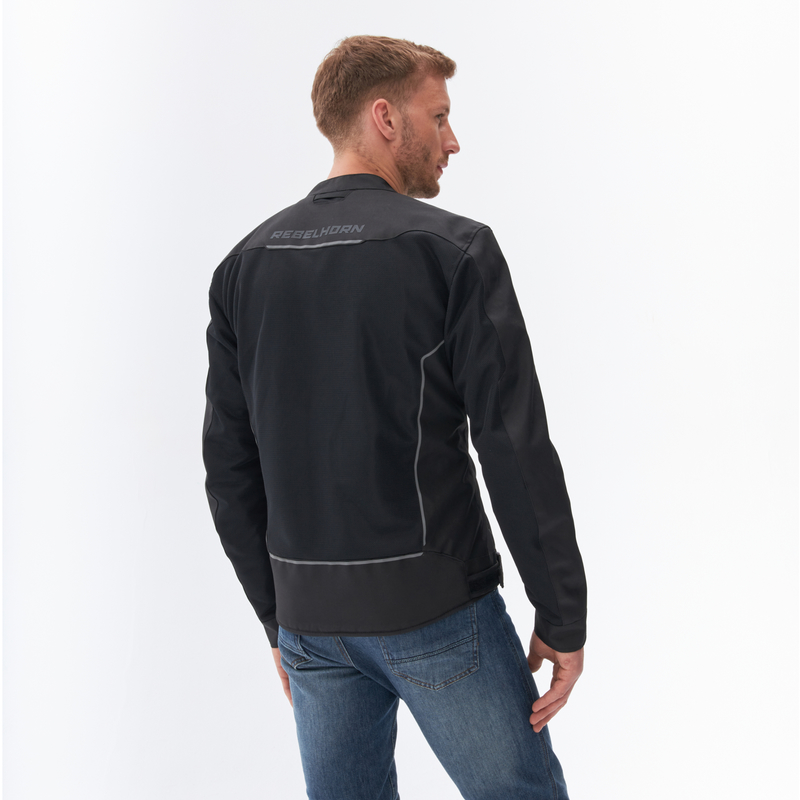 KURTKA MOTOCYKLOWA TEKSTYLNA REBELHORN WAVE BLACK