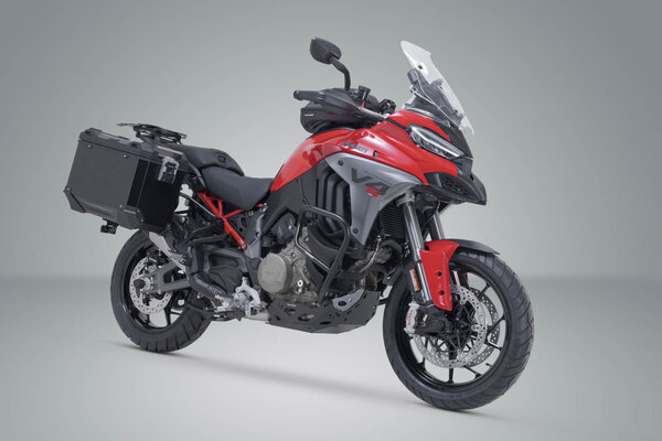 ZESTAW KUFRA CENTRALNEGO TRAX ADV SW-MOTECH 45/45 L. DUCATI MULTISTRADA V4 (20-) BLACK