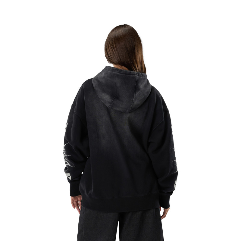 BLUZA Z KAPTUREM FOX DNGR HEAVYWEIGHT FLEECE PO BLACK