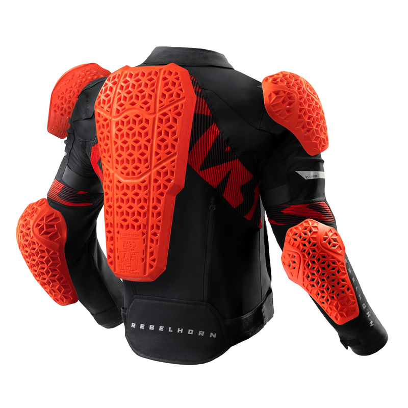 KURTKA MOTOCYKLOWA TEKSTYLNA REBELHORN VANDAL 2 BLACK RED