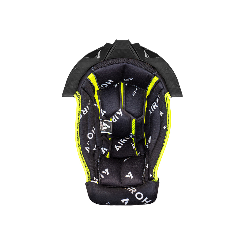 WYŚCIÓŁKA DO KASKU AIROH AVIATOR TWIST 3 BLACK WHITE + BLACK SUPPORT XL
