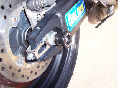 SLIDERY TYLNEJ OSI RG RACING HONDA CBR 600 99- 07 (NOT RR)