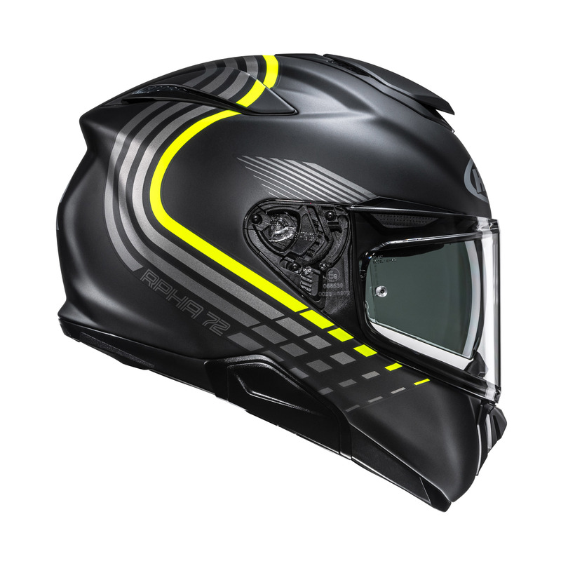 KASK MOTOCYKLOWY HJC RPHA72 VELDINE BLACK YELLOW XL