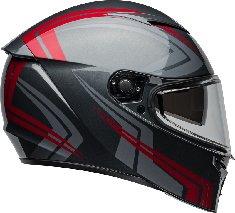 KASK MOTOCYKLOWY BELL LITHIUM ECE6 JETSTREAM GRAY CANDY RED