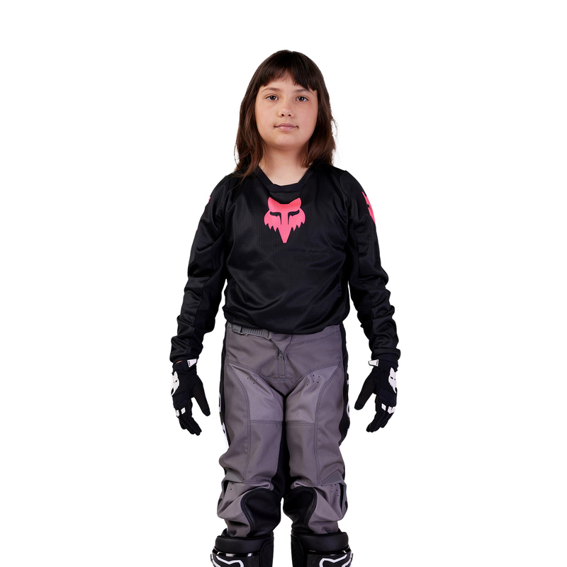 BLUZA MOTOCYKLOWA JUNIOR FOX GIRLS BLACKOUT BLACK BLACK