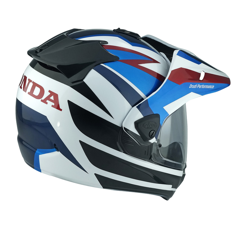 KASK MOTOCYKLOWY ARAI TOUR-X5 HONDA AFRICA TWIN BLUE XS