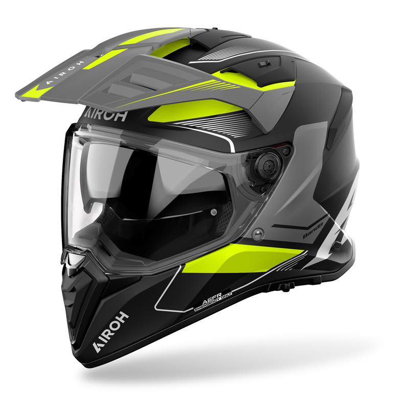 KASK MOTOCYKLOWY AIROH BADX-X TUNE YELLOW MATT