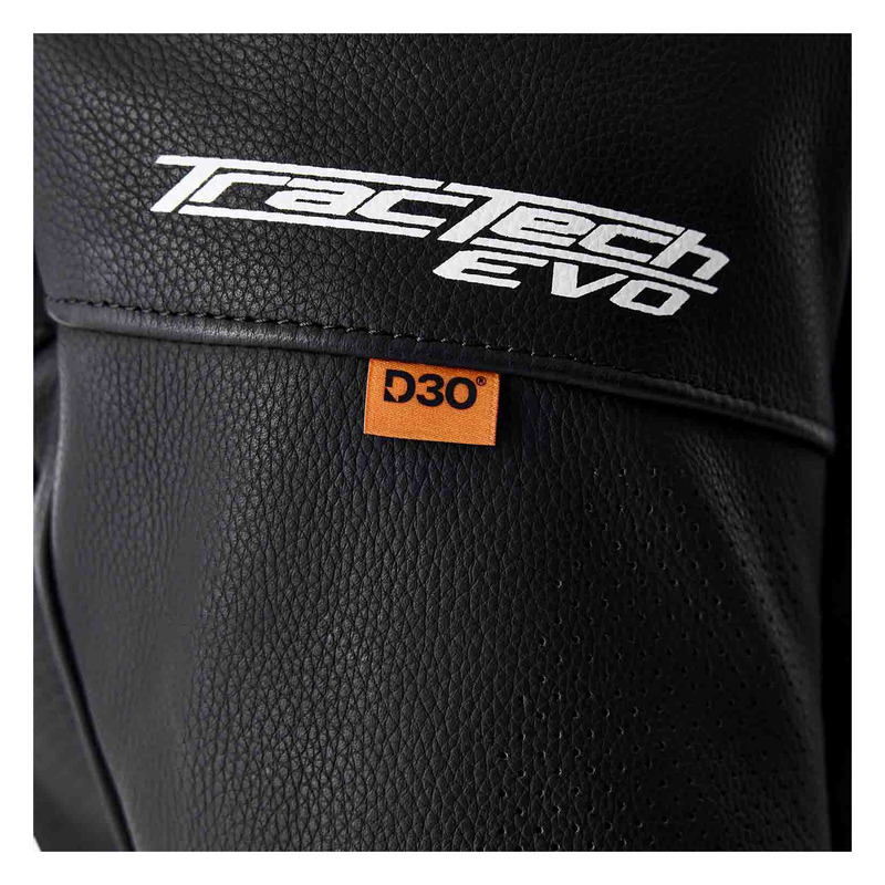 KURTKA MOTOCYKLOWA SKÓRZANA RST TRACTECH EVO D3O BLACK WHITE S