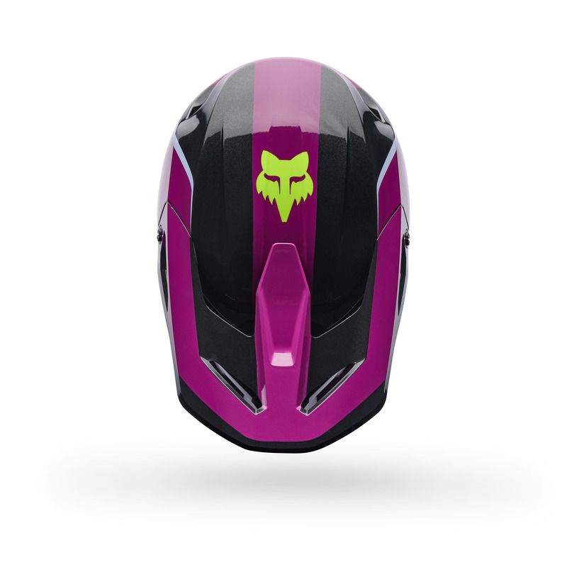 KASK MOTOCYKLOWY FOX V1 RAID PURPLE LAVA