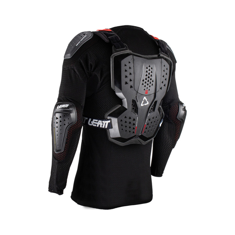 KOSZULKA Z OCHRANIACZAMI JUNIOR LEATT 3.5 BLACK RED (147-159CM)