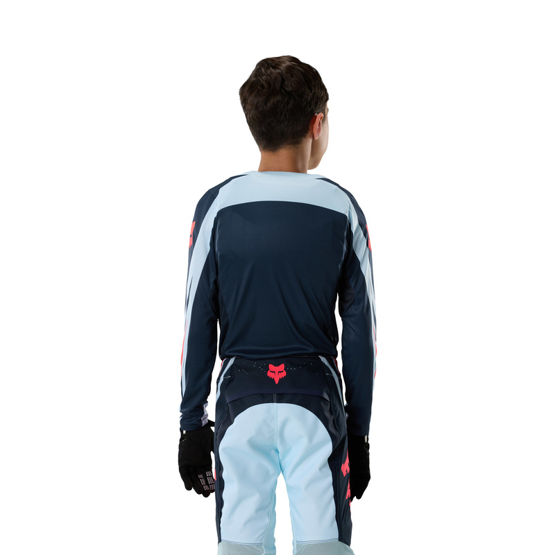 BLUZA MOTOCYKLOWA JUNIOR FOX FLEXAIR ARC ICE BLUE